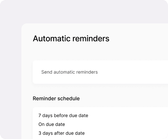 set payment auto reminder