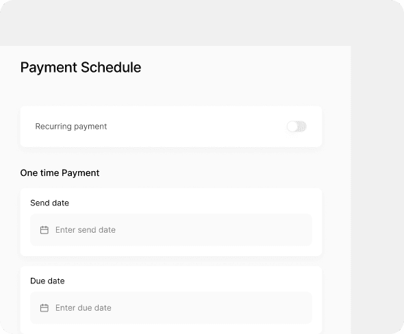 payment schedule